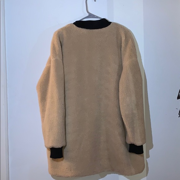 Tan ONE DAY PLUS teddy coat - Picture 2 of 5